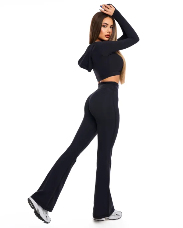 Women's Flare Black Pants