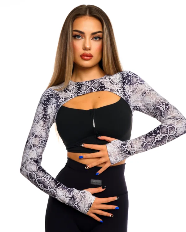 women's animal print top